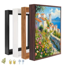 Floater Frame for 1.25 thick Canvas, Available in 25+ size and 4 Color, Wood-...