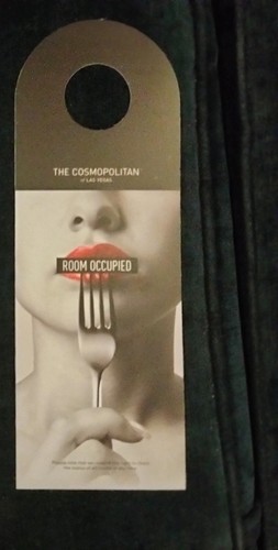 DO NOT DISTURB Room Door Sign THE COSMOPOLITAN HOTEL Las Vegas
