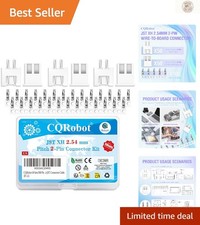 JST XH 2.54mm Connector Kit: 200-Piece 2-Pin Male Plugs Female Sockets