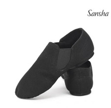 NIB Sansha Child/Youth Modernette Canvas Jazz MM 6.5 Shoe Not Ret 24 black