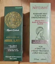 Rosemary Mint Scalp & Hair Strengthening Oil Biotin 2 oz + SHILAJIT Original!!