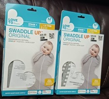 Two Pack Love To Dream Swaddle Up 1.0 TOG Gray Size Small