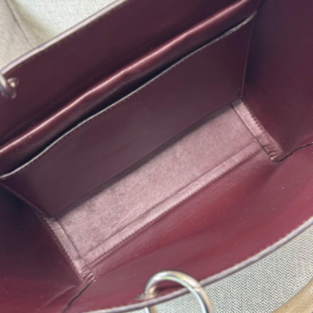 Mulberry Small Maple Tote Bag Beige Leather 2WAY Shoulder HH4269 060497d image 8