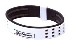 phiten Bracelet RAKUWA Bracelet S DUO Type white/black 17cm