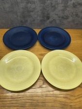 Fiestaware 10.5" Dinner Plate Set 4 Assorted Mixed Colors Homer Laughlin EUC