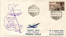 Spain 1952 First flight Madrid - Bata across the desert IBERIA (4230)
