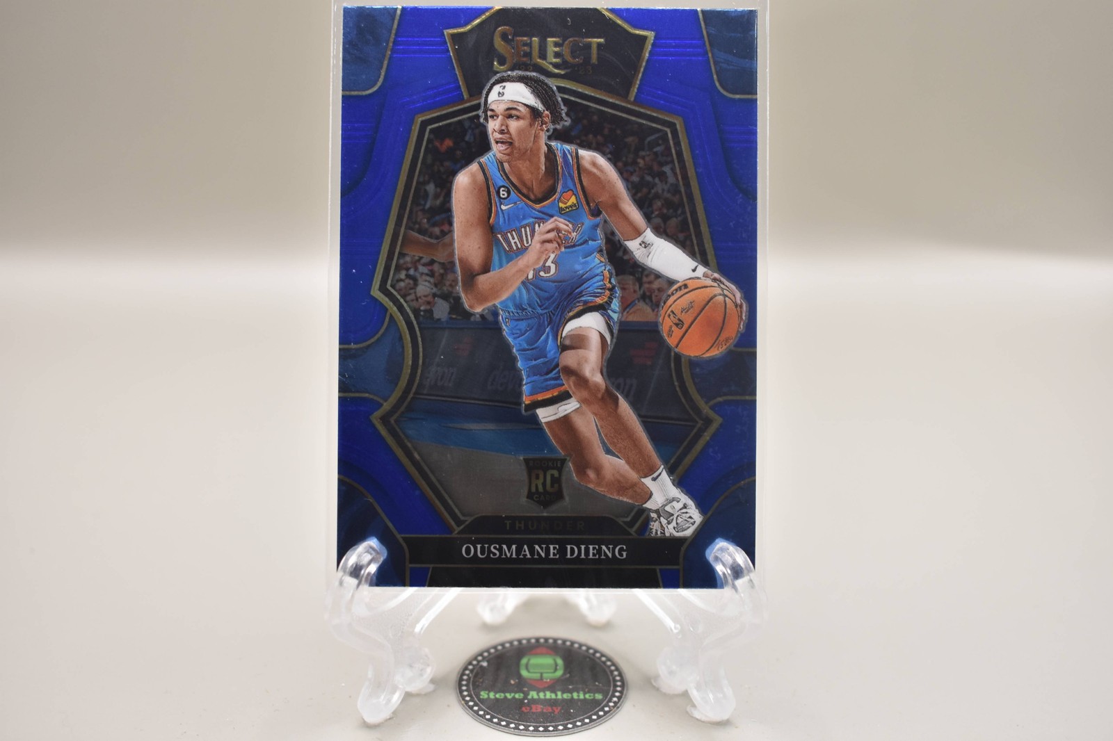 Ousmane Dieng Thunder 2022-23 Panini Select Premier Level Rookie RC Card #190