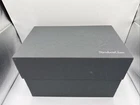 Larger Steuben Glass EMPTY Grey Presentation Box w/ Pouch 14.5"x 9"x 9"  Nice