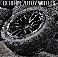 20" Fuel Alloy Wheels For Ford Ranger Wildtrak Pick Up 4x4 + All Terrain Tyres