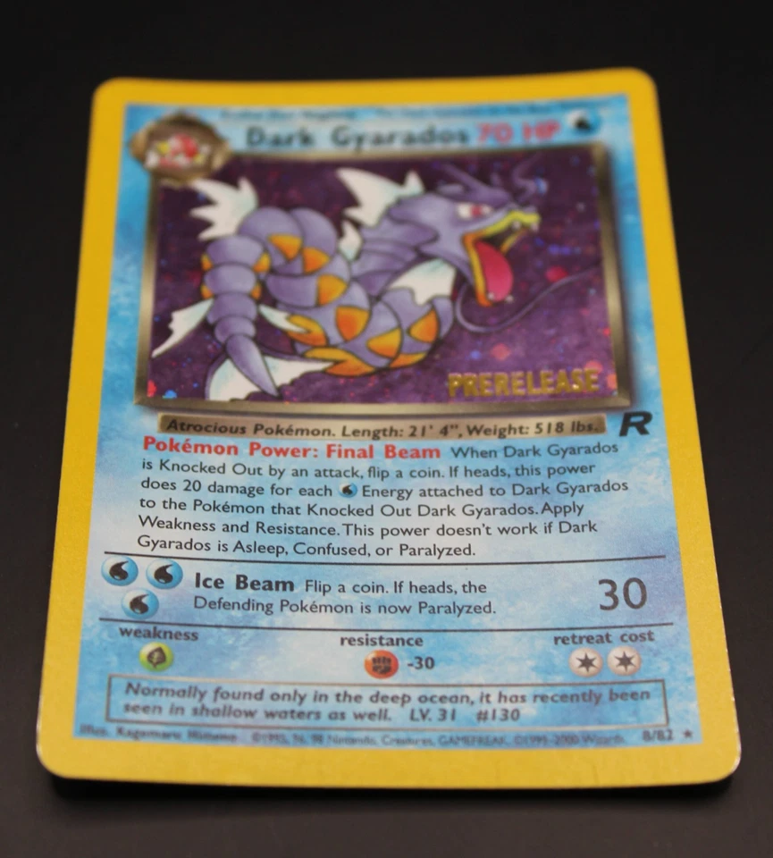carte pokemon 8-82 Dark Gyarados Rare Holo Prerelease Team Rocket 2000 - Photo 3/4