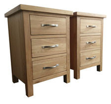 Pair of bedsides,3 Drawer bedsides, Bedside Table, Bedside, Nightstand, Locker