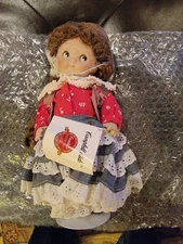 VTG - Campbell's Soup Porcelain 12" "Campbell Kid" -COWGIRL w/Campbell Can