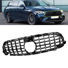 Chrom Kühlergrill ohne Emblem GT Stil für Mercedes E ALL-Terrain S213 2020-2023