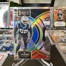 2023 Panini Select - DJ Johnson - Black & Red Die-Cut Premier - Rookie Card. rookie card picture