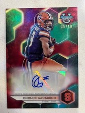 ORONDE GADSDEN II 2023 Bowman University Best Football RED Refractor AUTO # 5/10