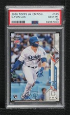 2020 Topps UK Edition Gavin Lux #183 PSA 10 GEM MT uk2