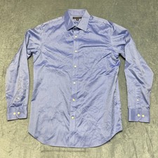 Banana Republic Dress Shirt Mens M 15-15.5 Purple Long Sleeve Formal Classic Fit