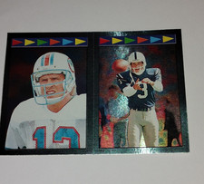 Topps NFL Football Trading Cards Lot - 2 Cards, Black Border