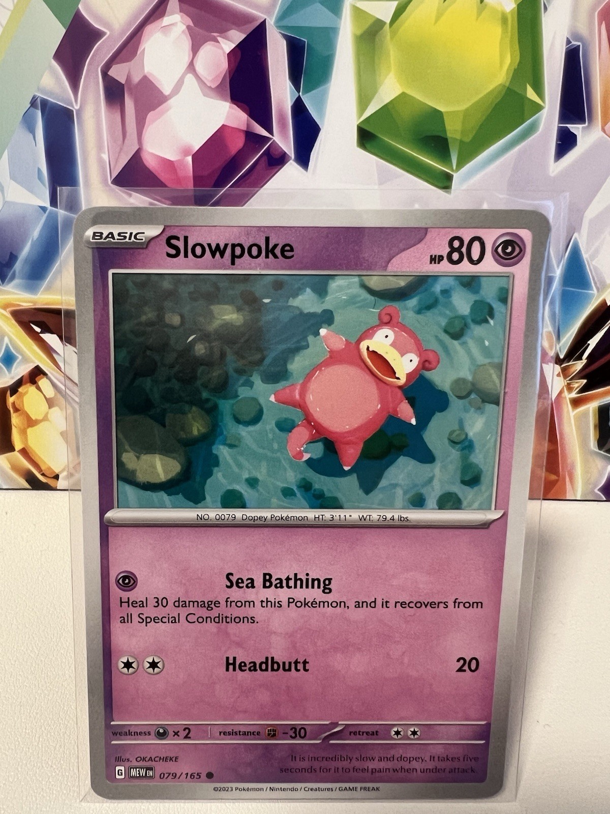 Slowpoke 079/165 Regular Common - Pokemon 151 English Scarlet & Violet NM