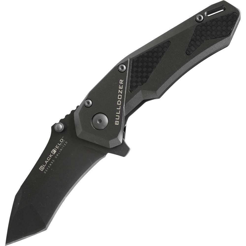 Einhandmesser Bulldozer Titanbeschich. Klinge Carbonfiber-einlagen