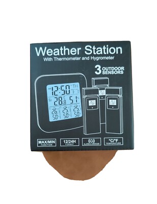 Digital LCD 4-way Thermometer Humidity Meter Room Indoor Temperature Hygrometer 
