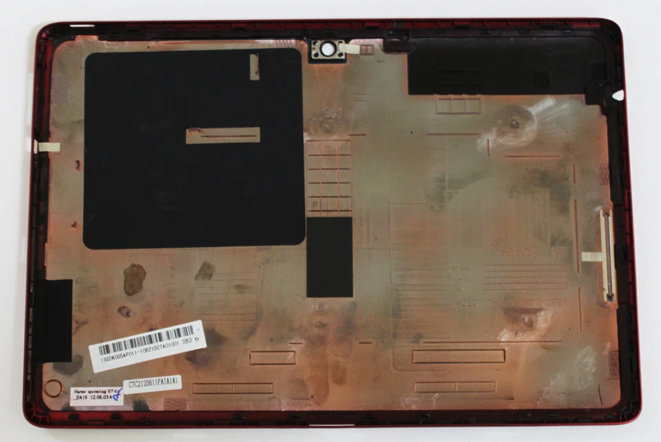 OEM ASUS TF300 EEE PAD TRANSFORMER 10.1" RED BACK COVER HOUSING DOOR LENS~FAIR - Image 2 of 4