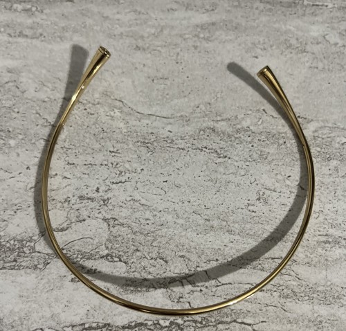 MICHAEL KORS GOLD TONE Tubular Choker Cuff NECKLACE - Picture 8 of 8