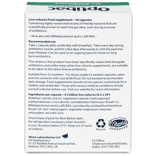 Optibac Probiotika für diejenigen, die Antibiotika Kapseln 10 - Bild 3 von 4