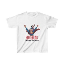 Super dad print Kids Heavy Cotton  Tee