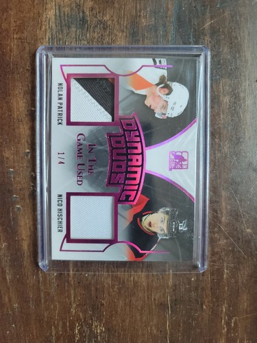 2017-18 Igt Used Dynamic Duos Memorabilia Magenta Spectrum Nico Hischier