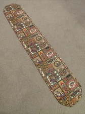 Vintage Quilted Table Cover Printed 12 x 68