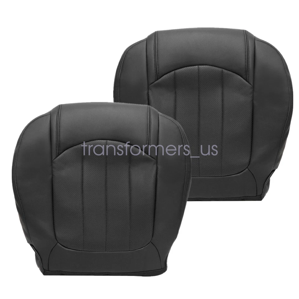 Черный перфорированный кожаный чехол на сиденье с обеих сторон для GMC Acadia 2008-2012 годов выпуска - Изображение 2 из 4