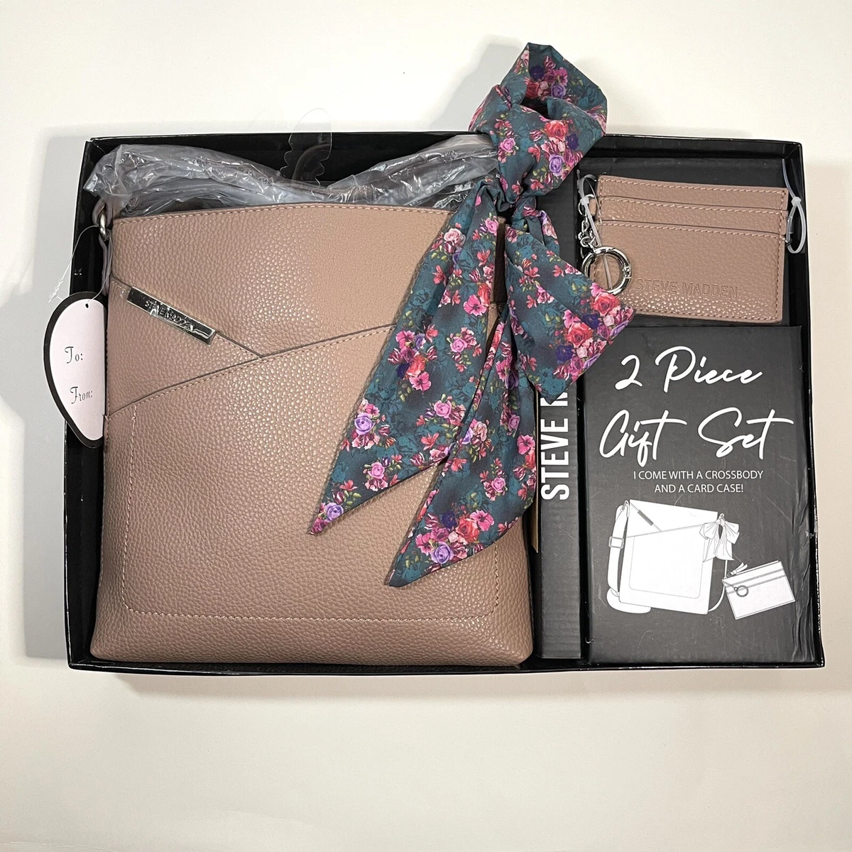 Mauve crossbody shop bag