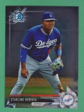2017 Bowman Chrome Prospects RC Starling Heredia Los Angeles Dodgers #BCP226