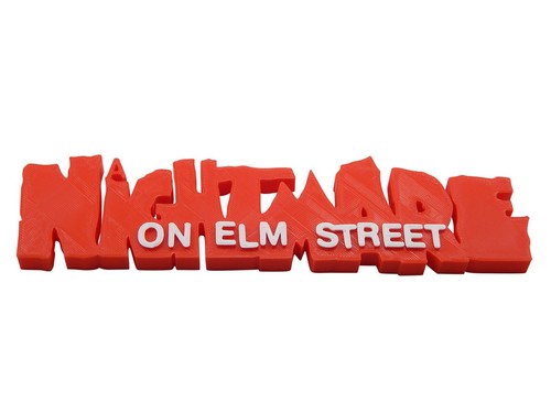Insegna Logo 3D Nightmare On Elm Street Espositore Film Horror Parete Scrivania Scaffale Arte - Foto 3 di 5