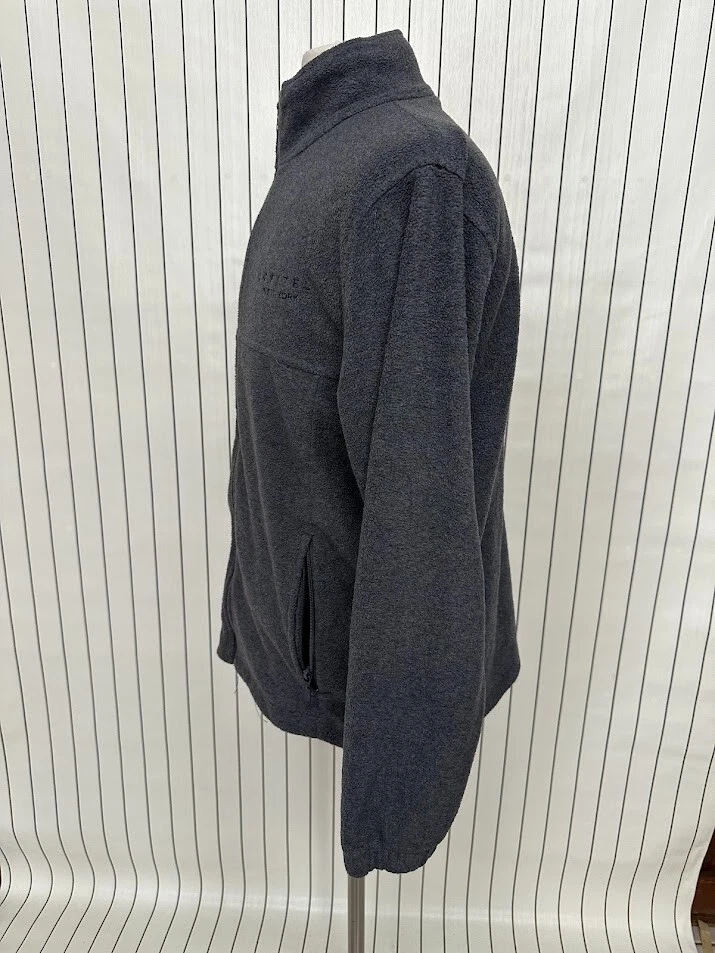 Harriton Men's Gray Fleece Jacket Full Zip Size S - Image 2 of 4