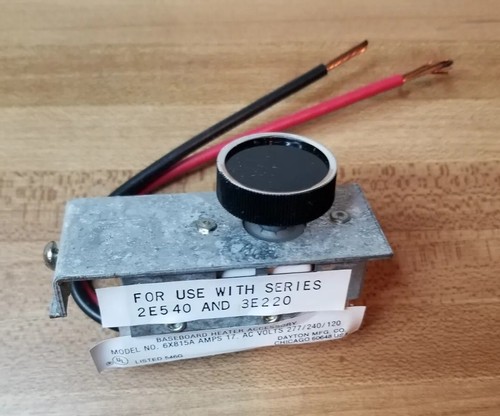 NOS Dayton 6X815A Bi-metal Line Voltage Thermostat - Picture 2 of 7