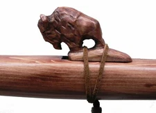Authentic Native American BUFFALO Flute handmade by Jonah Thompson in key of A 