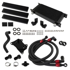 16 Row AN10 Oil Cooler Kit For VW Golf MK7 GTI Tiguan Audi A3 S3 8V Skoda EA888