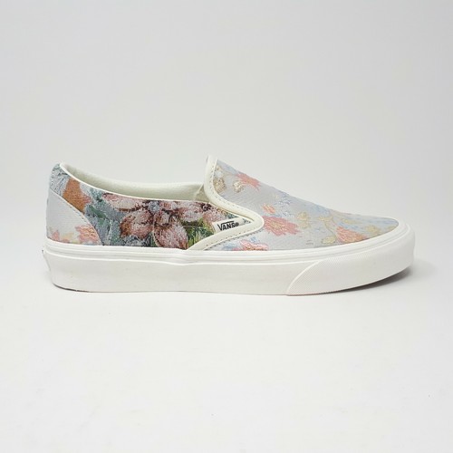vans tapestry floral slip on