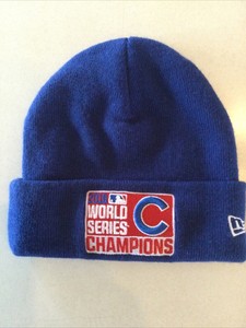 cubs world series winter hat
