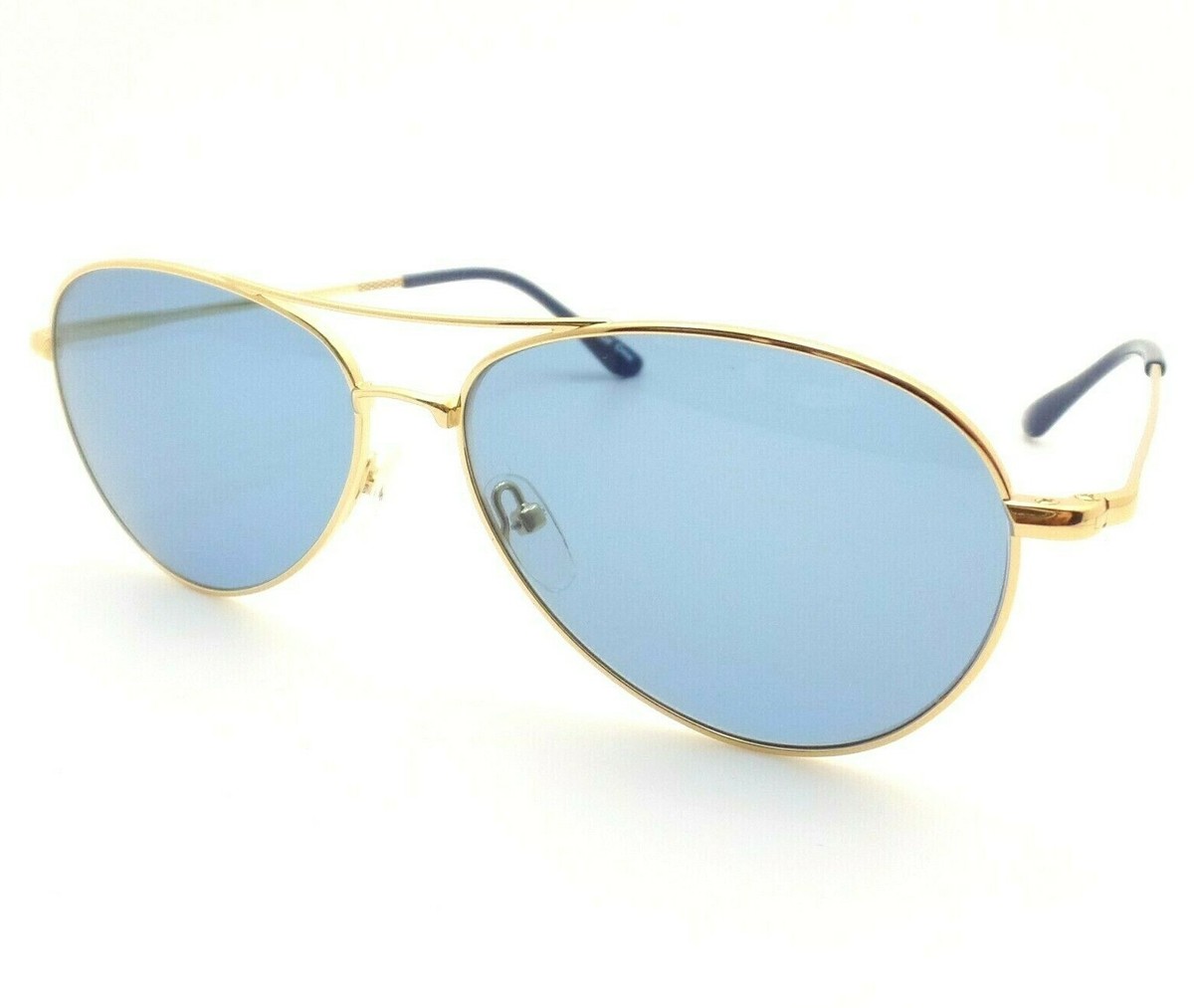 Toms Kilgore Gold Blue 57 Sunglasses New Authentic | eBay