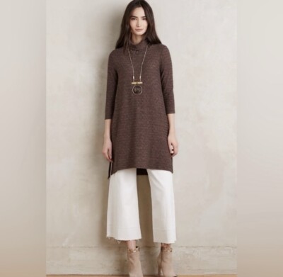 Anthropologie Puella Naeve Tunic Brown Size XS