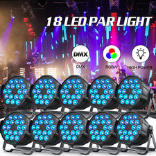 10PCS 270W RGBW 18LED Par Stage Light DMX Beam DJ Disco Club Party Show Lighting