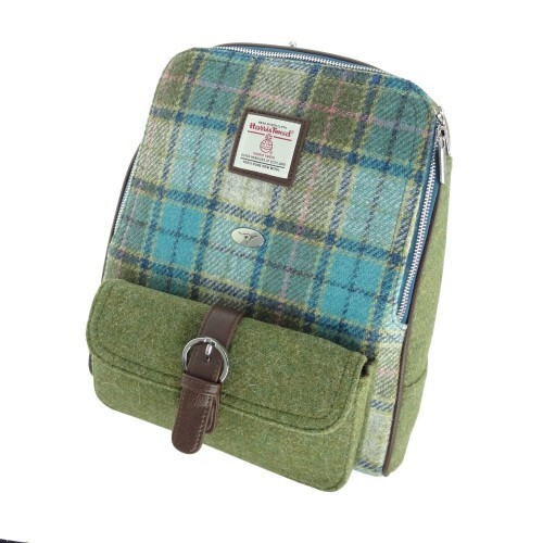 Damen Luxus Harris Tweed Scottish Tartan Rucksack - Frauen Geschenk - 100% Wolle - Bild 9 von 22