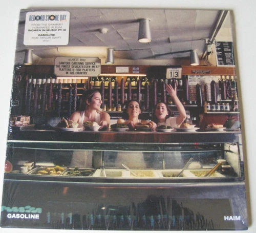 Haim ‎and Taylor Swift - Gasoline 7 Inch Blue Vinyl RSD New Sealed 45 MINT