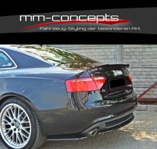 CUP Heckspoiler SCHWARZ für Audi A5 8T B8 Spoiler Dach Kanten Aufsatz S5 RS5