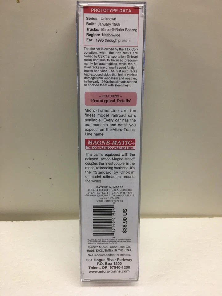 N Scale Micro Trains MTL 111 00 112 CSX Transportation TTGX 992071 Autorack - Image 4 of 4