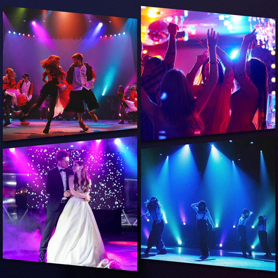 18LED RGBW Par Light Zoom Stage Lighting DMX Disco DJ Party Lighting Party 324W - Image 4 of 4