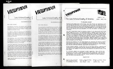 LEICA HISTORICAL SOCIETY SET OF 3 ORIGINAL VIEWFINDER ISSUES. 1972 VOL 9 D